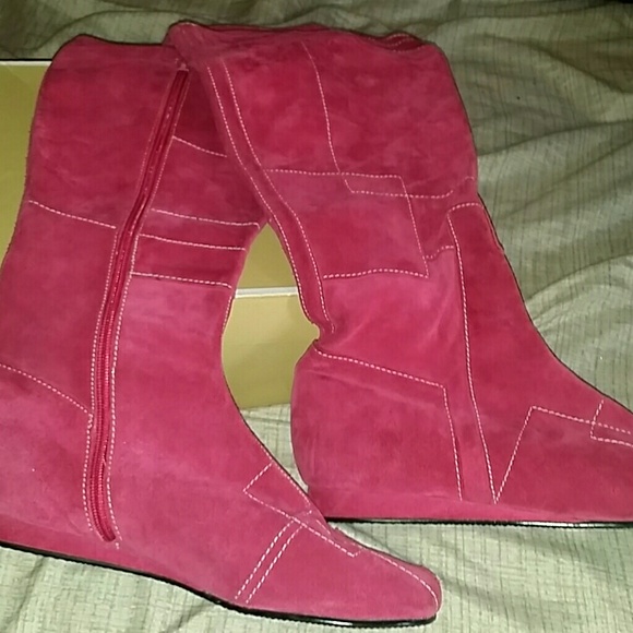Perla Tall Suede Block Heel Boots | Talbots Tal Suede l boots Now $50